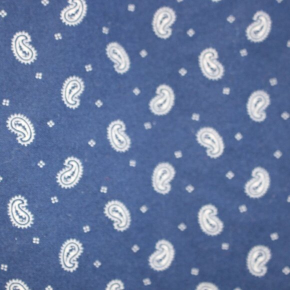 Lauren Ralph Lauren Women's Long Sleeve Button Up Top Navy Paisley Print Small - Picture 10 of 11